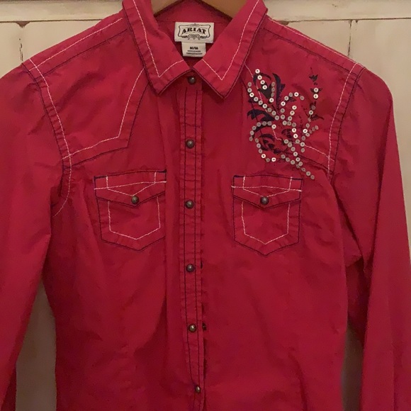 Ariat Tops - Ariat Western Rodeo Shirt with Snaps